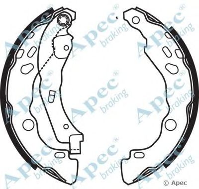 APEC BRAKING shu657 -  Комплект тормозных колодок